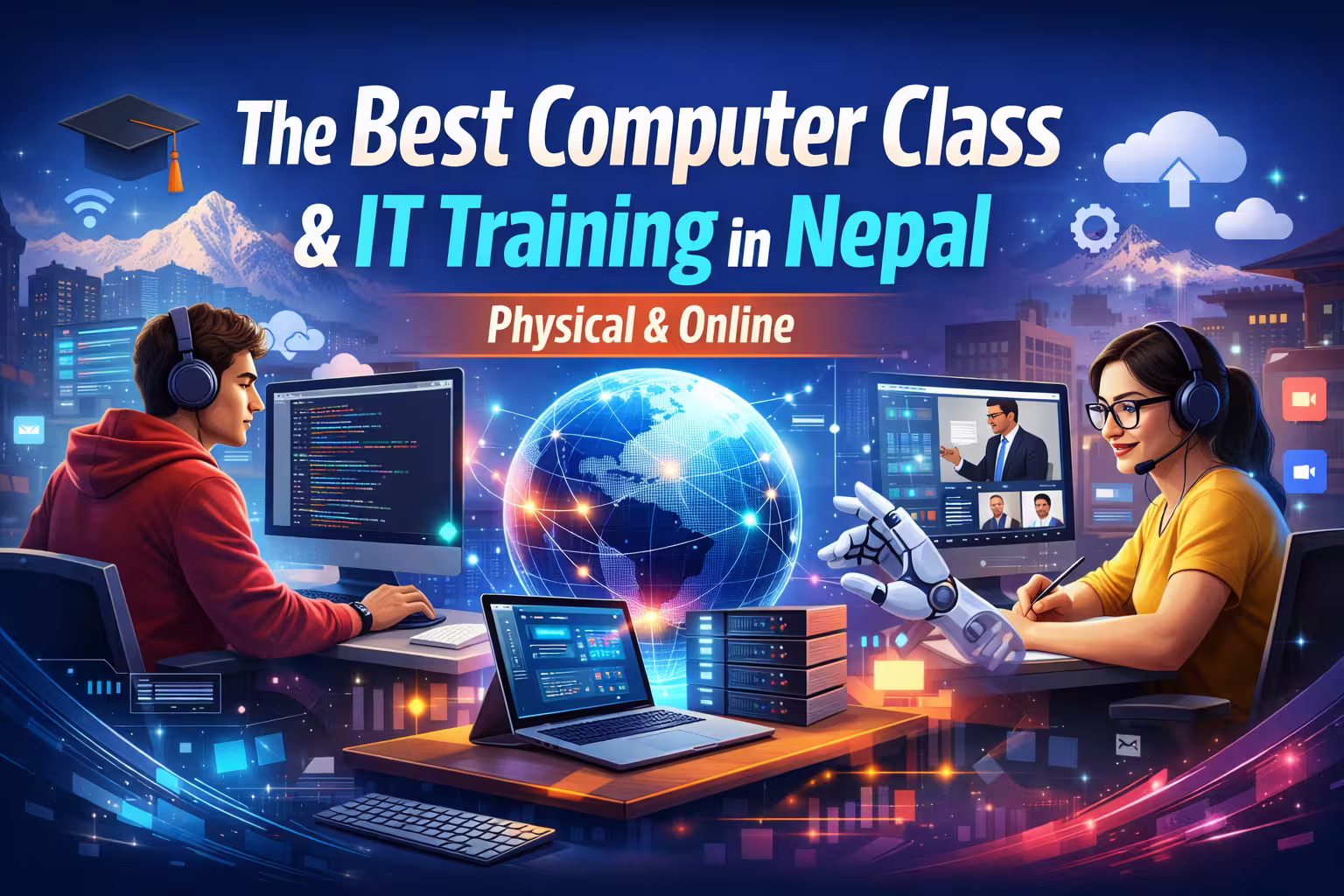 The Best Computer Class & IT Training in Nepal — Physical & Online