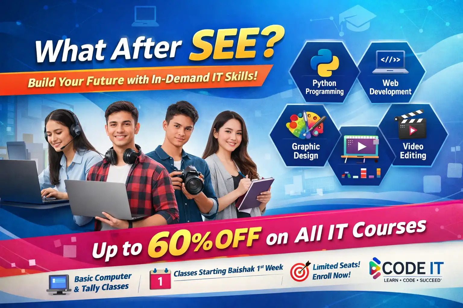 What after SEE? 15 Powerful Career Paths & IT Skills to Start Your Future Fast